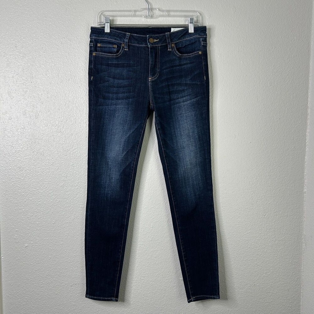 Vince Camuto Womens Skinny Jeans 27/4 Dark Blue Stretch Denim Everyday Casual